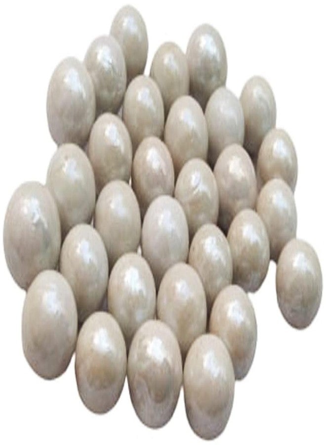 LUCKYMORDEN 100 PCS White Colour 10-15 MM Glass Playing Balls Kanche Goli Traditional Indian Game Glass Stones Aquarium Fillers Gel Candle Fillers - Image 4